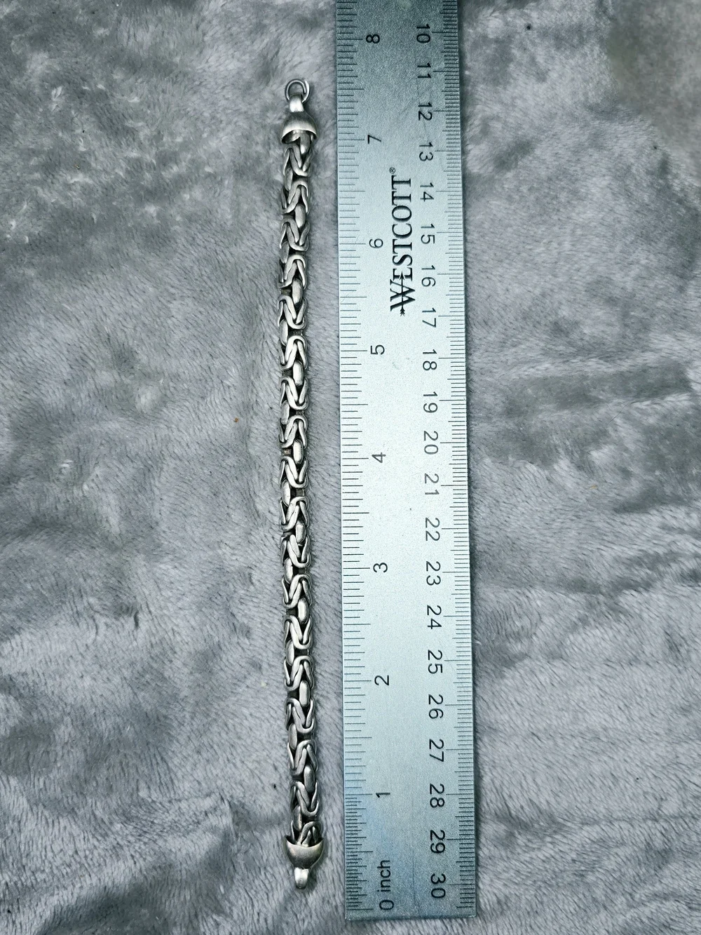 Coming Soon Vintage Sterling Silver 925 Byzantine Link Bracelet 7.75